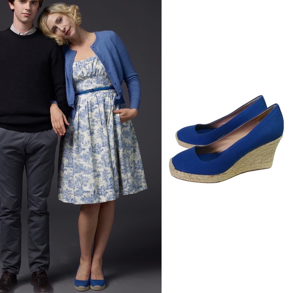 J. Crew Seville Espadrilles Wedges in Royal Blue